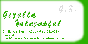 gizella holczapfel business card